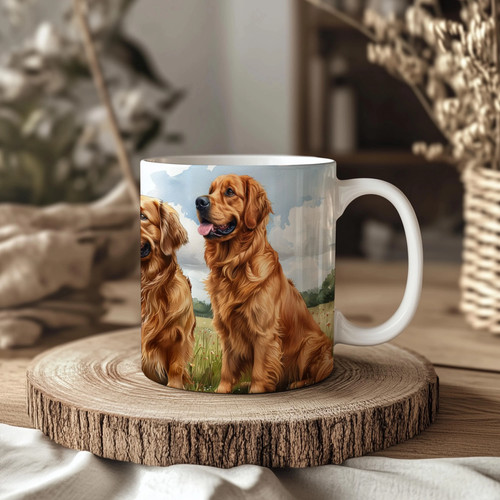 Golden retriever landscape - retriever,