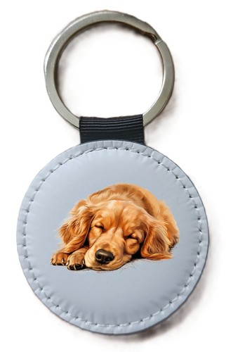 Golden retriever keyring - golden,
