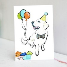 Golden Retriever Birthday Card