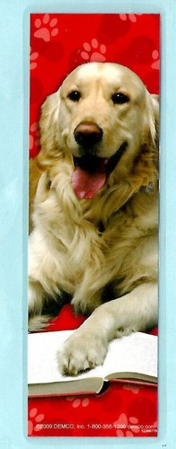 Golden retriever dog bookmark - dog,