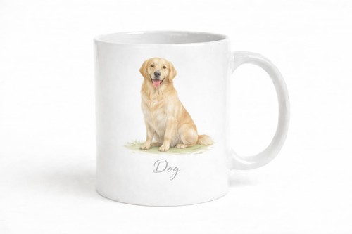 Golden retriever mug brew - brew, crew