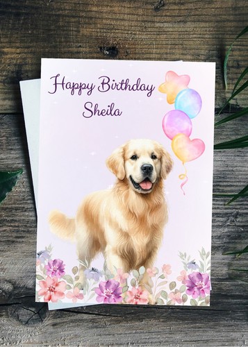 Personalised golden retriever - personalised,