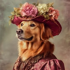 golden retriever in a