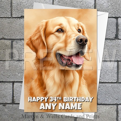 Golden retriever birthday - golden,